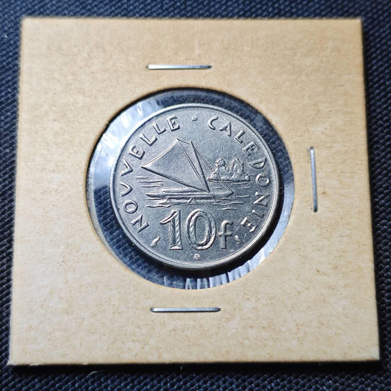 KK钱币收藏小铺 第382期  2月预留时间 周末发货 1973 新喀里多尼亚10法郎