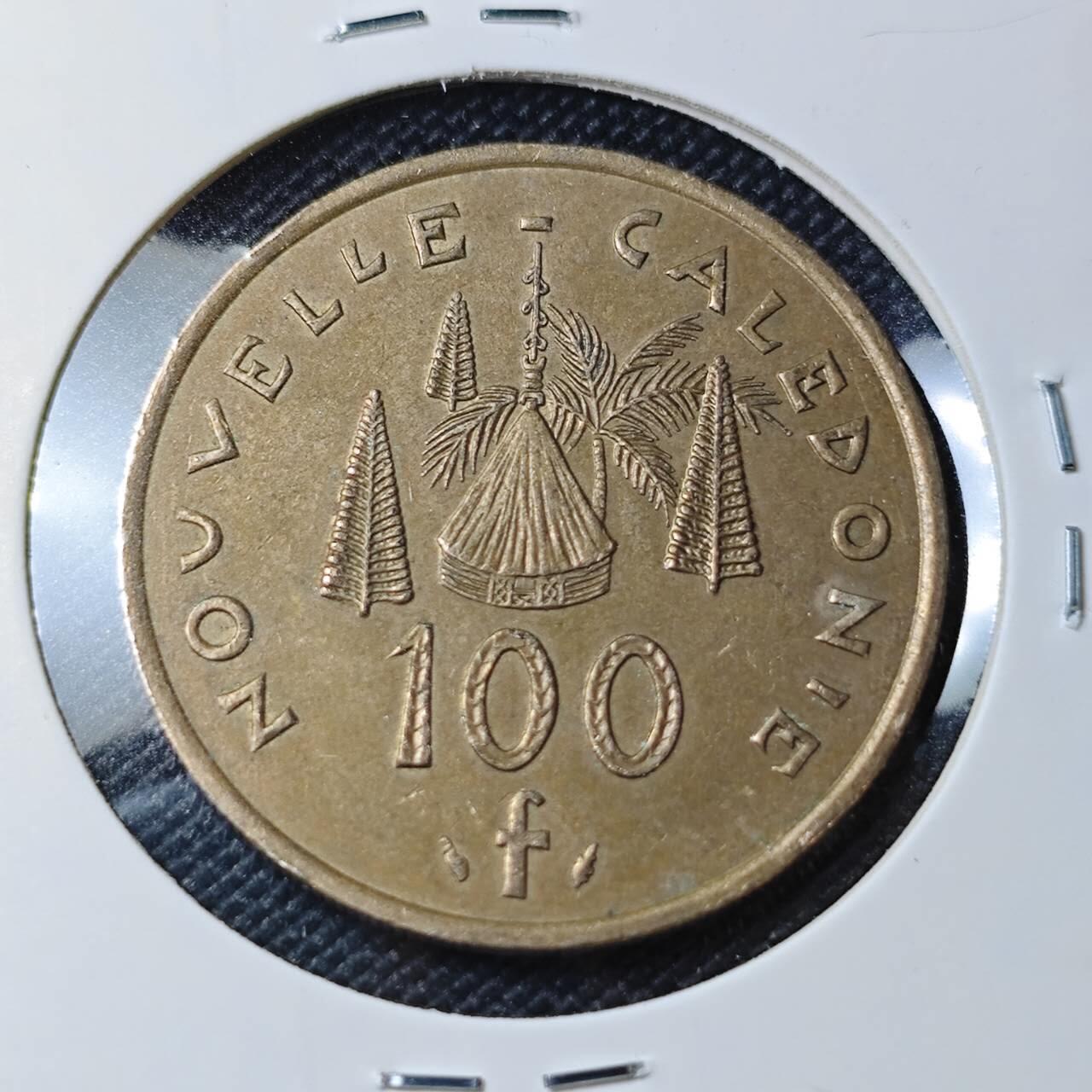 KK钱币收藏小铺 第382期  2月预留时间 周末发货   1994新喀里多尼亚100法郎