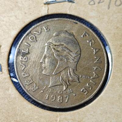 KK钱币收藏小铺 第382期  2月预留时间 周末发货 -   1987新喀里多尼亚100法郎