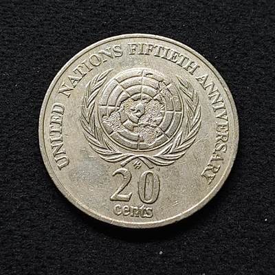 【全场包邮】纯粹捡漏拍486场（免费代拍第23场） - 澳大利亚1995年20分联合国成立五十周年纪念币