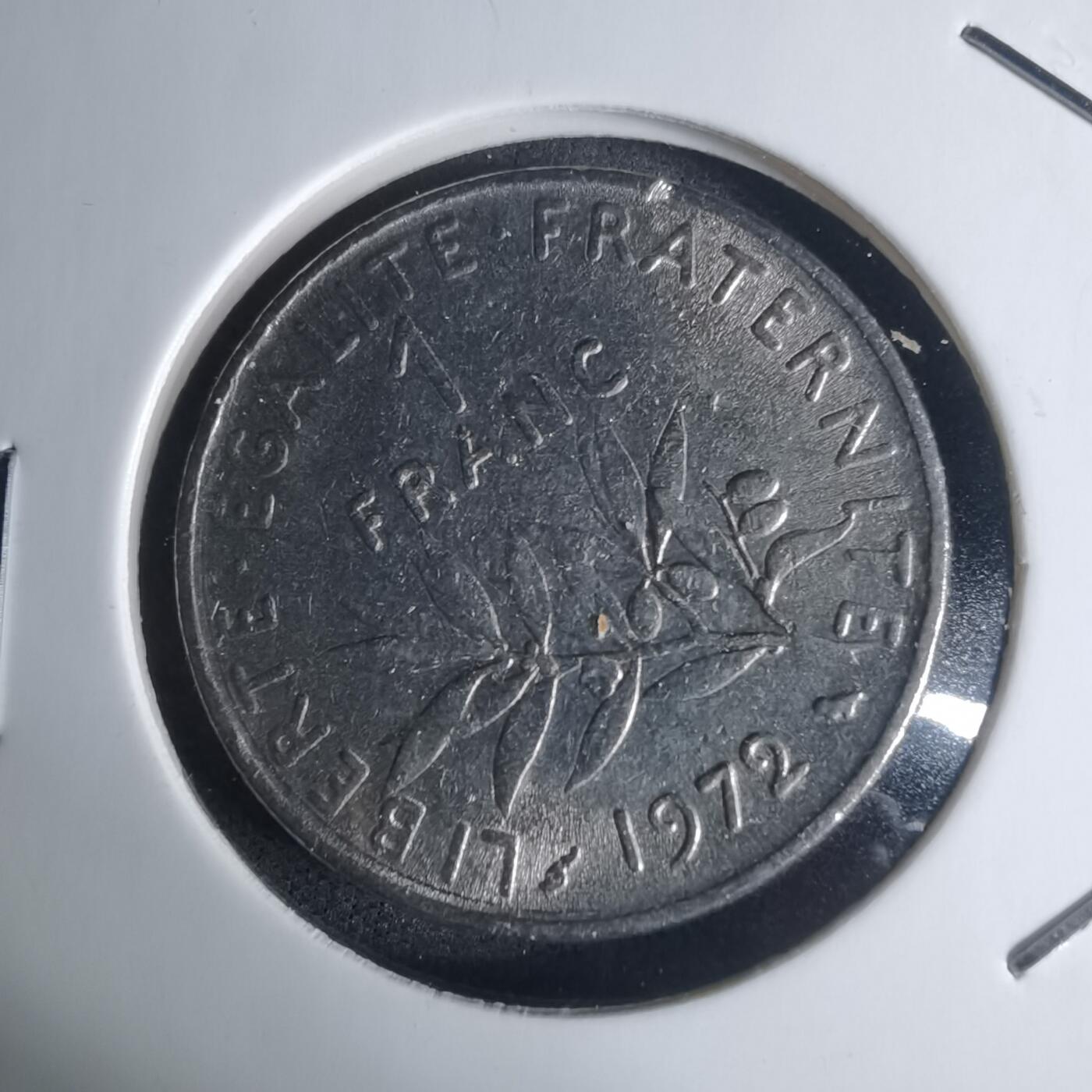 沼泽如烟--第936场 法国1972年1法郎