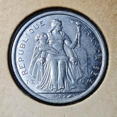 KK钱币收藏小铺 第382期  2月预留时间 周末发货 -  1982新喀里多尼亚2法郎