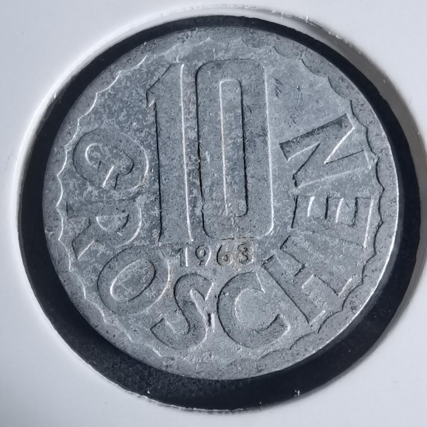 沼泽如烟--第936场 奥地利1963年10格罗申