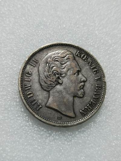 天下钱庄专场欢迎参拍 - 德国巴伐利亚路德维希二世5马克银币