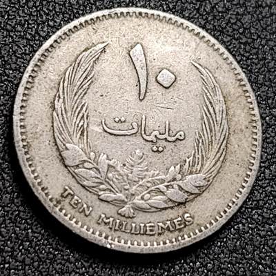 泉币菌-第148场-精品福利场 - 少见 1965年利比亚10米利姆 20mm 非洲