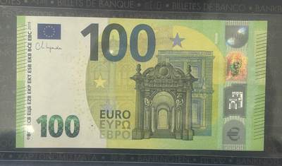 【礼羽收藏】🌏世界钱币拍卖第116期 - 全新UNC 2019年欧盟100欧元 无47狮子号3333