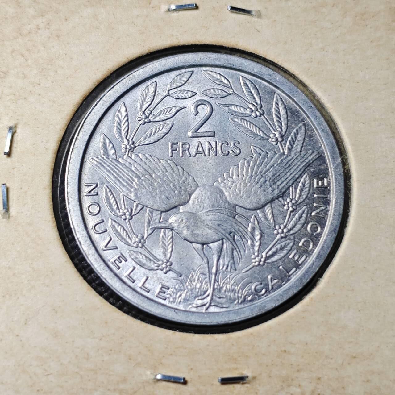 KK钱币收藏小铺 第382期  2月预留时间 周末发货  1949新喀里多尼亚2法郎