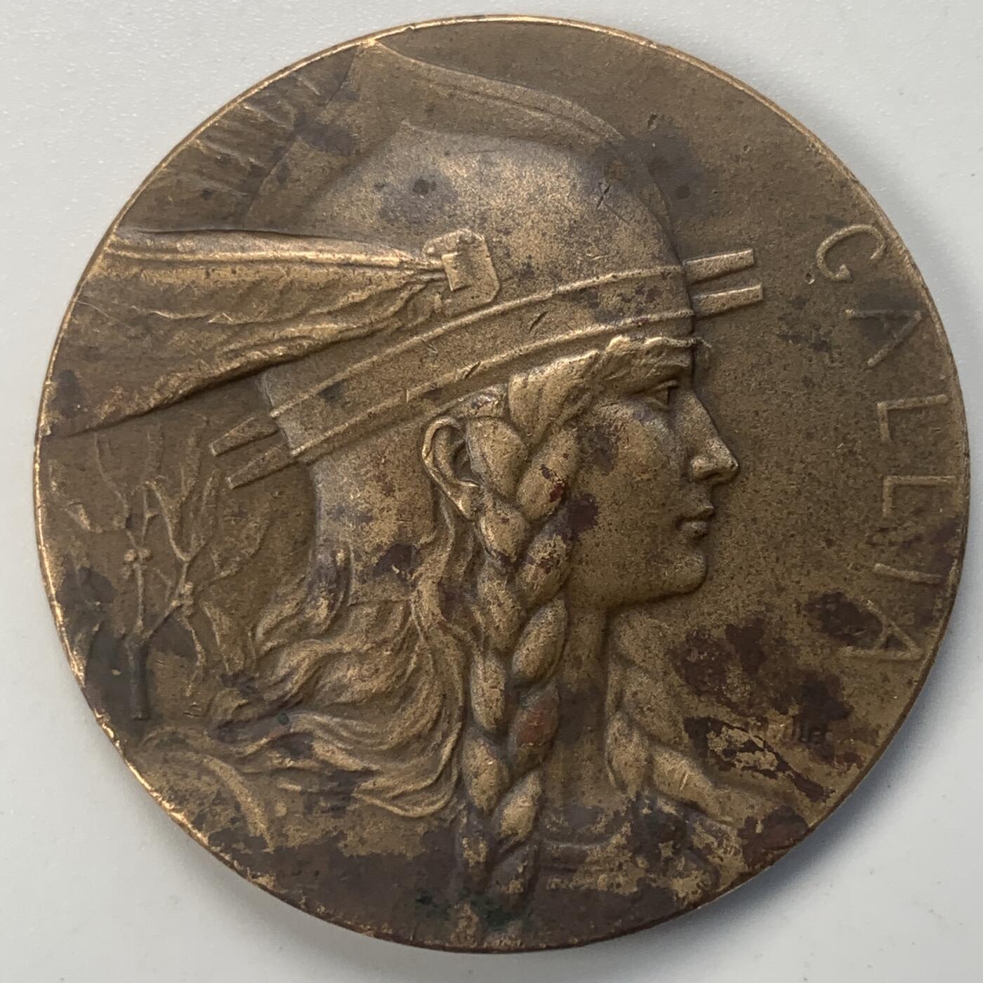 掌中浮雕-藏着的欧洲第046场 法国女神铜章，41.7mm，30.6g，大师皮耶作品