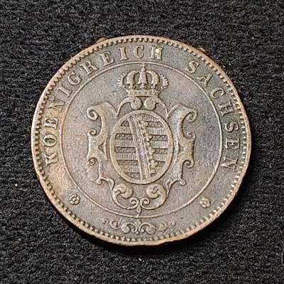 【全场包邮】纯粹捡漏拍486场（免费代拍第23场） - 德国萨克森1862年5芬尼铜币-拆镶