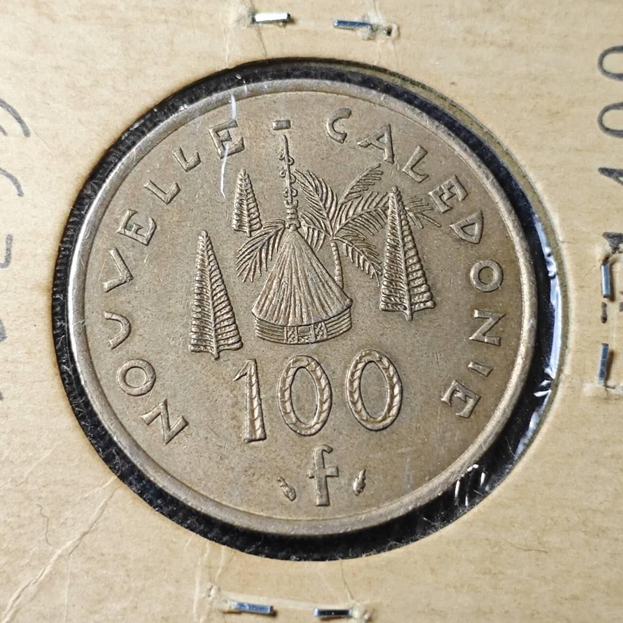 KK钱币收藏小铺 第382期  2月预留时间 周末发货  1984新喀里多尼亚100法郎