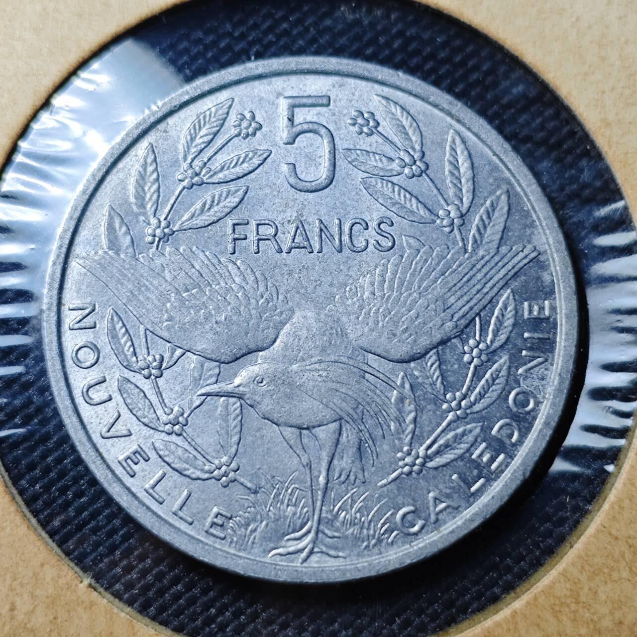 KK钱币收藏小铺 第382期  2月预留时间 周末发货 1952新喀里多尼亚5法郎 