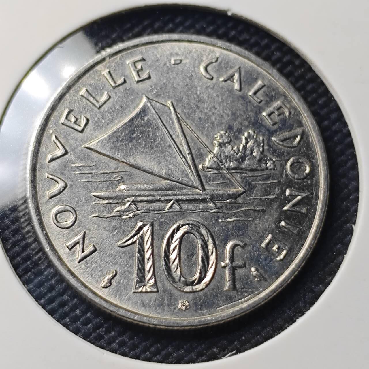 KK钱币收藏小铺 第382期  2月预留时间 周末发货 1972新喀里多尼亚10法郎