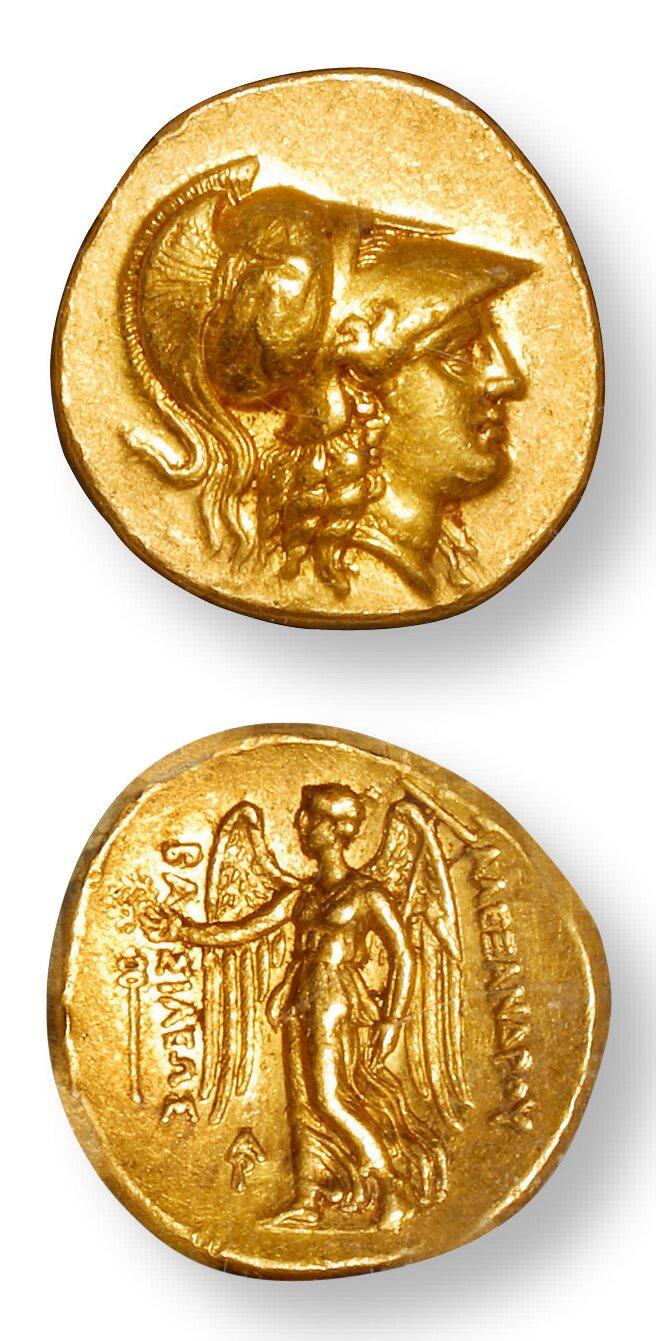 中贸圣佳2025年秋季拍卖会 众妙 公元前336-前323年 古希腊马其顿王国亚历山大雅典娜胜利女神一标准重金币