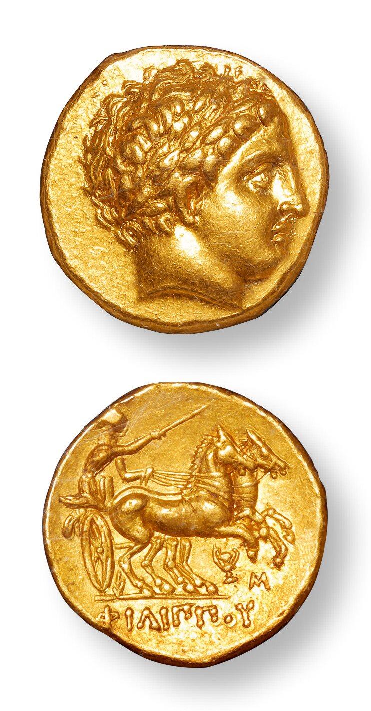 中贸圣佳2025年秋季拍卖会 众妙 公元前359-前336年 古希腊马其顿王国阿波罗头像马车一标准重金币