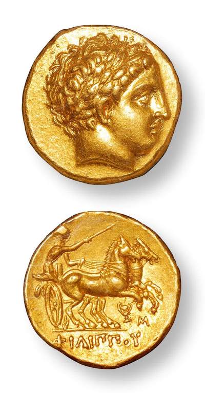 中贸圣佳2025年秋季拍卖会 众妙 - 公元前359-前336年 古希腊马其顿王国阿波罗头像马车一标准重金币