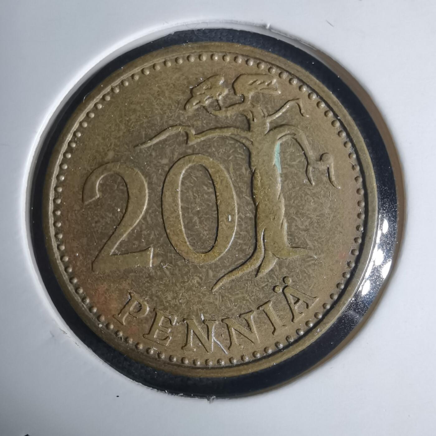 沼泽如烟--第936场 芬兰1964年20芬尼