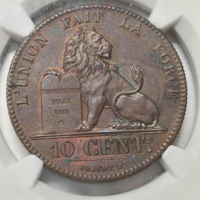 老蟹的宝藏🏴‍☠️ V - NGC UNCD 比利时1832年10分