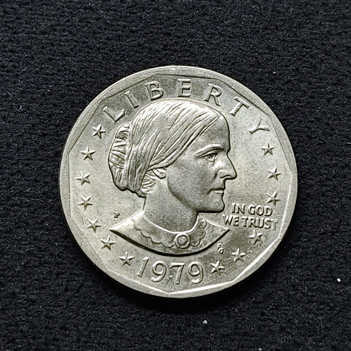 【全场包邮】纯粹捡漏拍486场（免费代拍第23场） 美国1979年1元民权活动家苏珊·安东尼（仅发行1979-1981年）