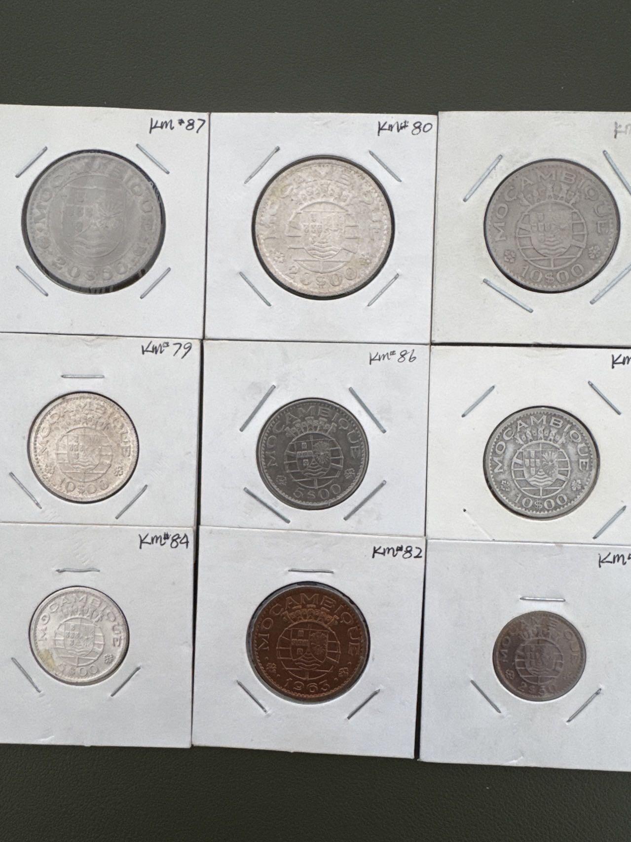 ❤️【币观天下】❤️ 第335期钱币拍卖- 2025.12.19周五晚上6点半场-长期征集拍品 葡属莫桑比克1960-1971年发行14枚全套含4枚银币