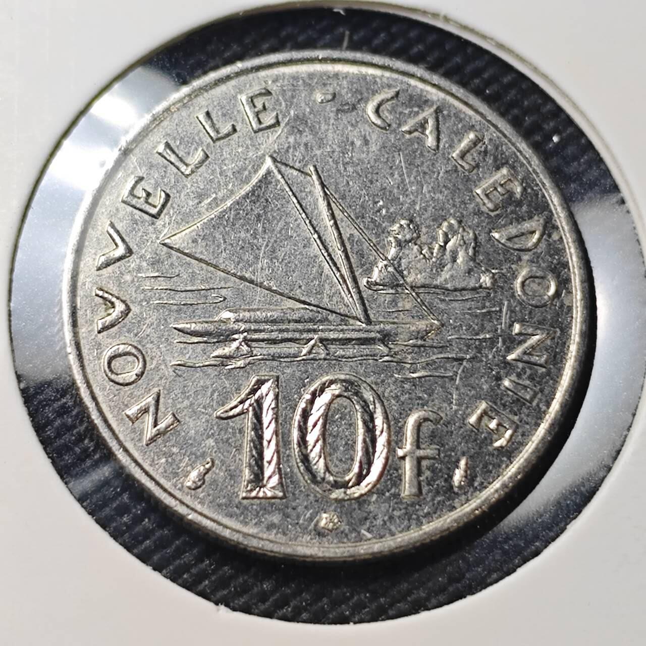 KK钱币收藏小铺 第382期  2月预留时间 周末发货 1992新喀里多尼亚10法郎