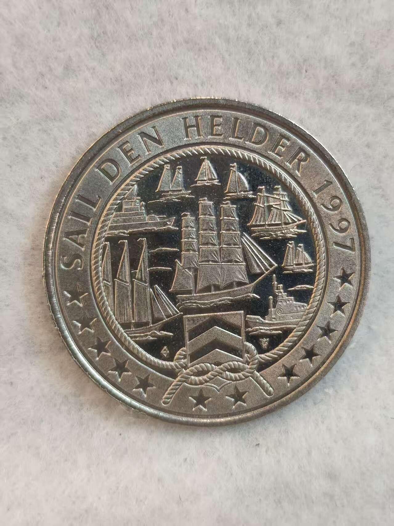 G&W世界散币，银币处理专场（第39场） 荷兰1997年 帆船节 2欧元