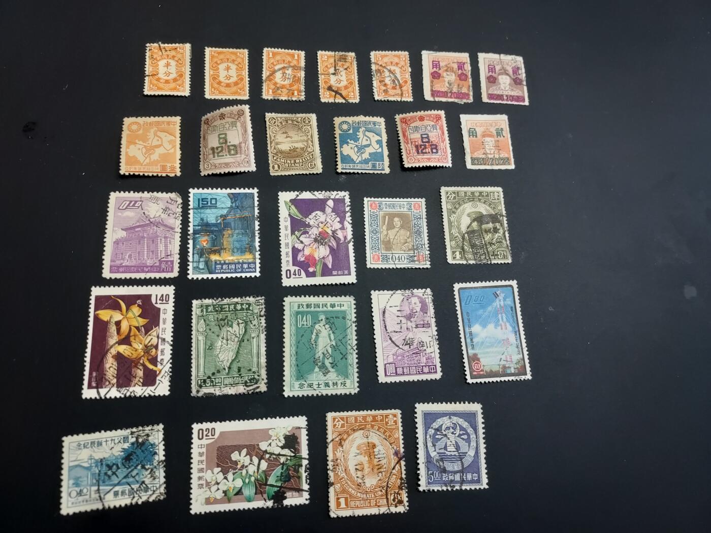 博彦收藏  TM 12月20日 8点 邮票专场 全场包邮 民国 旧票一组 个别瑕疵，大部分上品