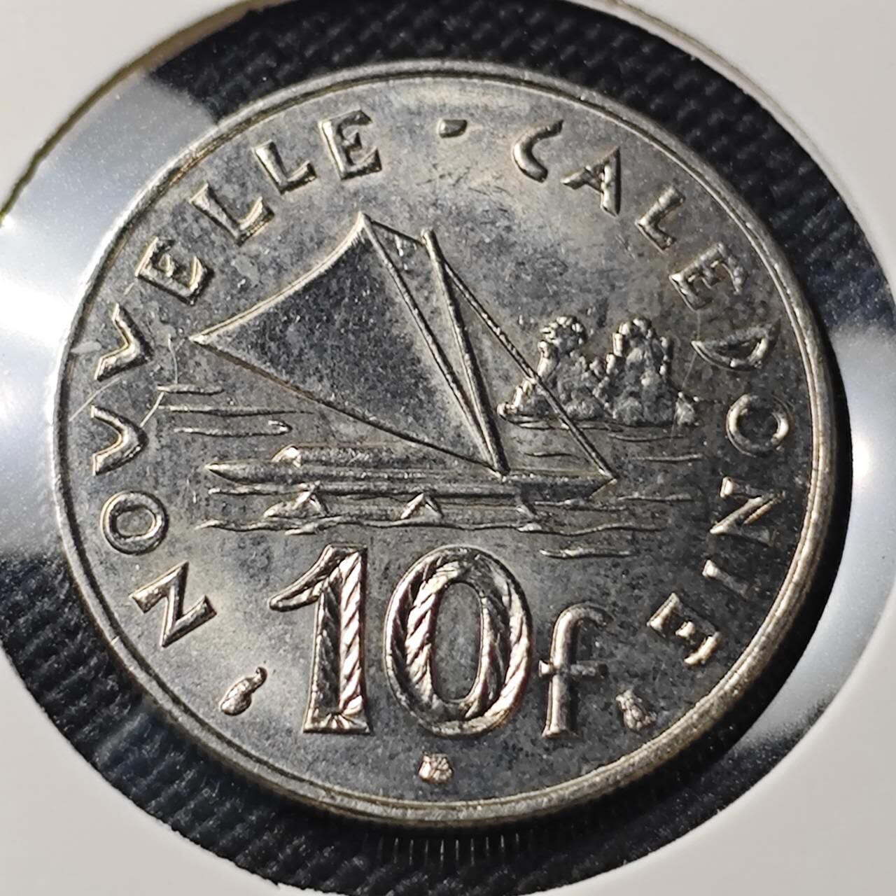 KK钱币收藏小铺 第382期  2月预留时间 周末发货  1996新喀里多尼亚10法郎