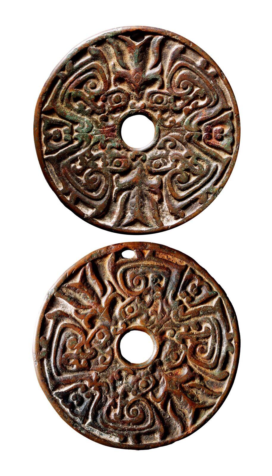 中贸圣佳2025年秋季拍卖会 争辉 中国历代古钱 明 萨满教图腾大型花钱 94*4mm