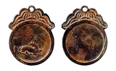 中贸圣佳2025年秋季拍卖会 争辉 中国历代古钱 - 明 铜质鹿牌 61.2*2.7mm