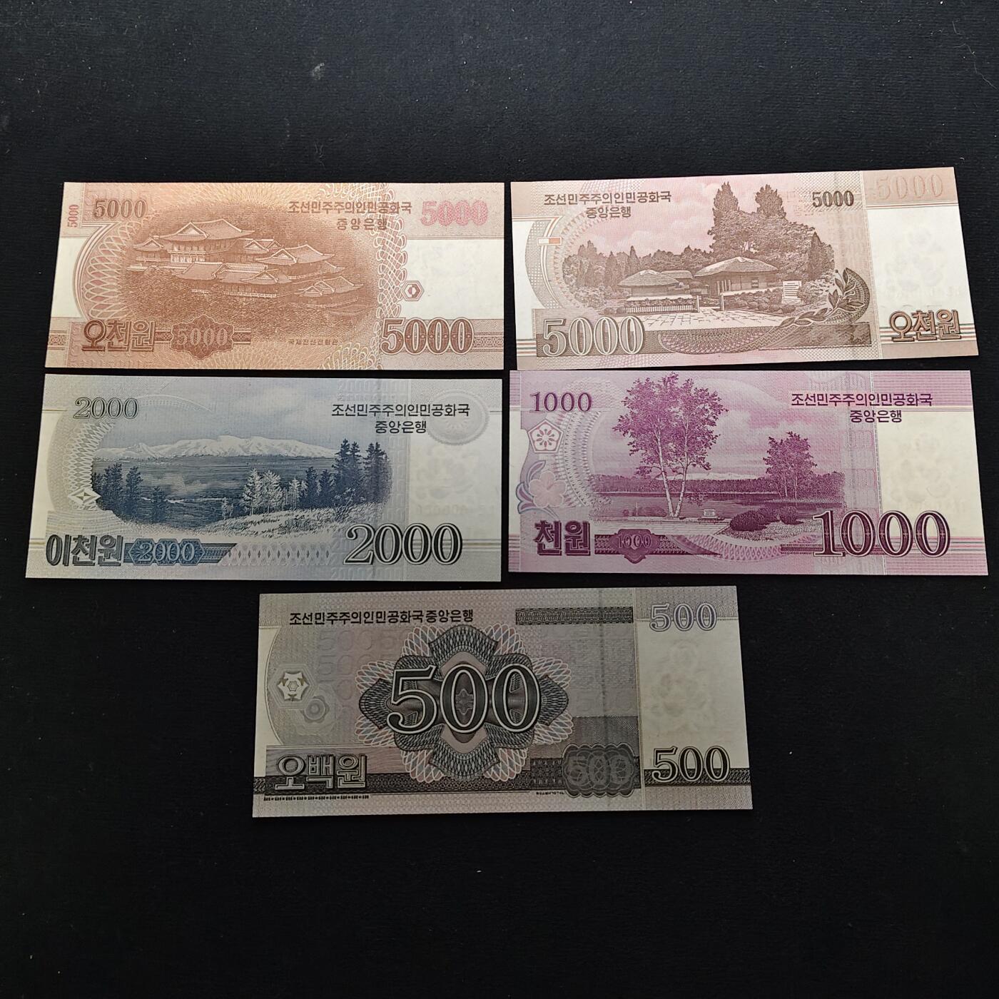 【全场包邮】纯粹捡漏拍486场（免费代拍第23场） 【纸钞】朝鲜加盖样币纸钞10枚全套
