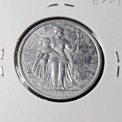 KK钱币收藏小铺 第382期  2月预留时间 周末发货 -  1991新喀里多尼亚2法郎