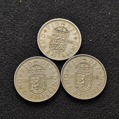 【全场包邮】纯粹捡漏拍486场（免费代拍第23场） - 英国各年份各版本女王1先令3枚一组