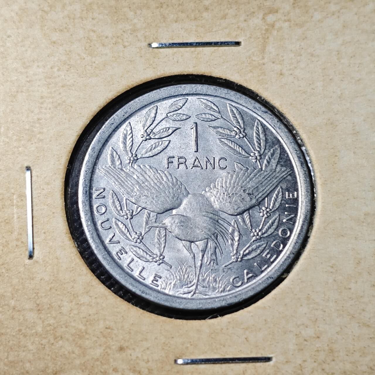 KK钱币收藏小铺 第382期  2月预留时间 周末发货 1973新喀里多尼亚1法郎