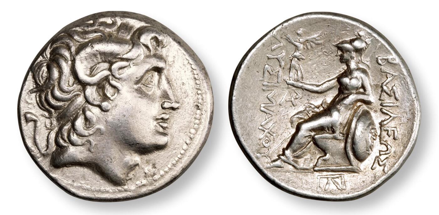 中贸圣佳2025年秋季拍卖会 众妙 公元前305年-公元前281年 古希腊色雷斯王国国王利西马克斯四德拉克马银币