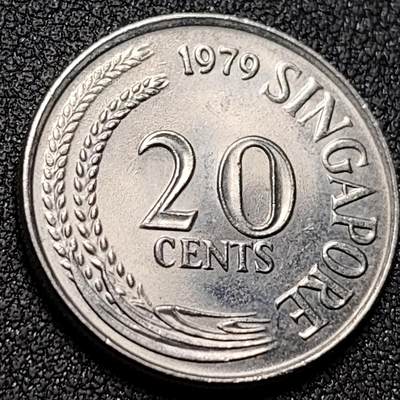 泉币菌-第149场-精品福利场 - 1979年 剑鱼 新加坡20硬币 直径24mm 