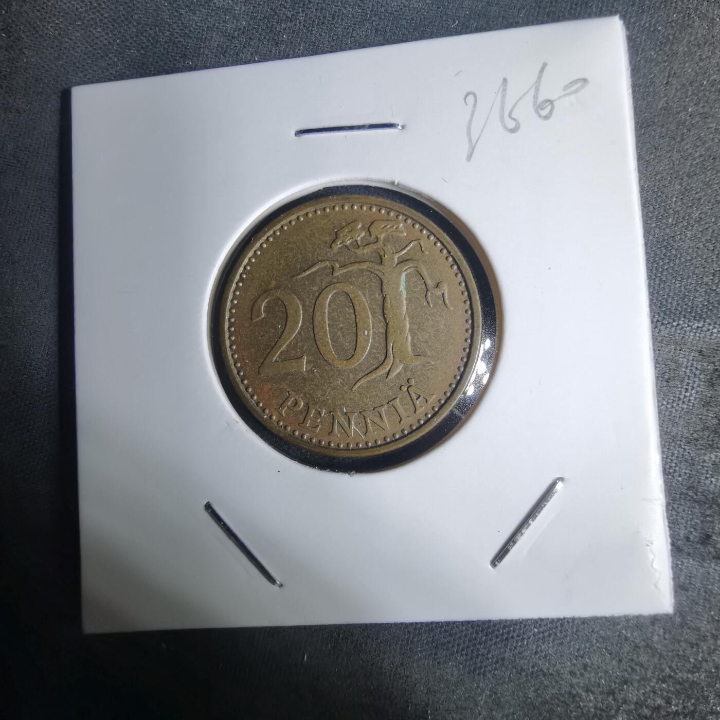 沼泽如烟--第936场 芬兰1964年20芬尼