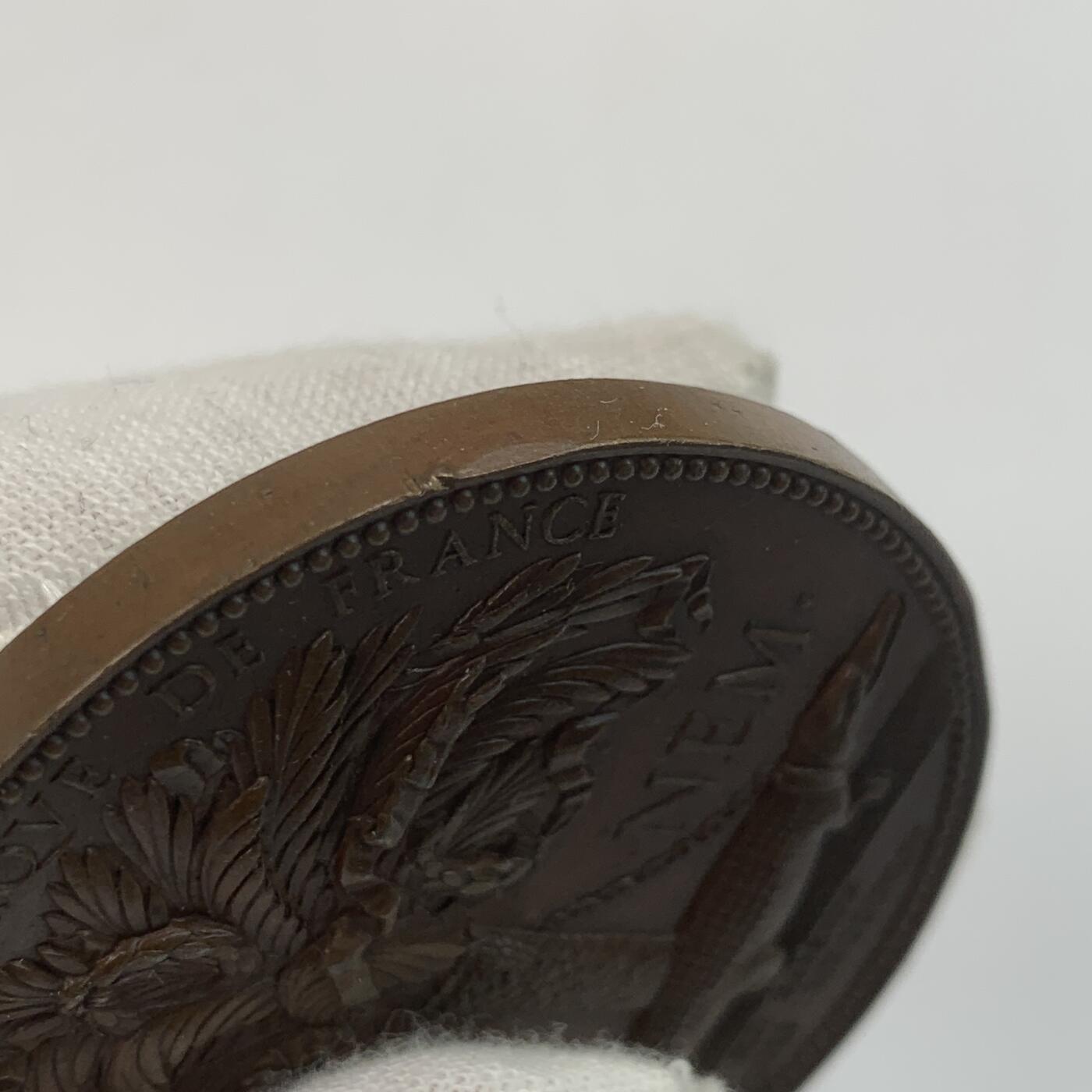 掌中浮雕-藏着的欧洲第046场 1844年法国第十二届科学大会纪念铜章，50mm