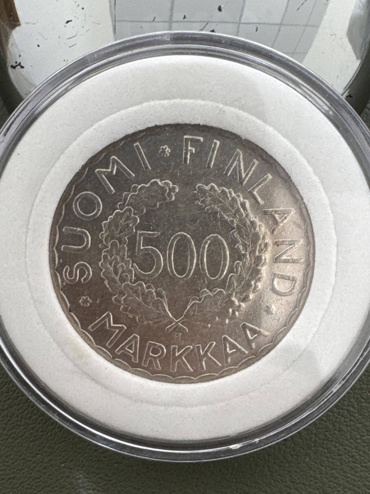 ❤️【币观天下】❤️ 第335期钱币拍卖- 2025.12.19周五晚上6点半场-长期征集拍品 芬兰1952年奥运会纪念币500马克银币