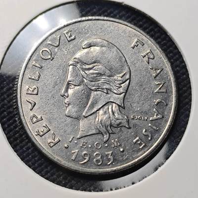 KK钱币收藏小铺 第382期  2月预留时间 周末发货 -  1983新喀里多尼亚10法郎