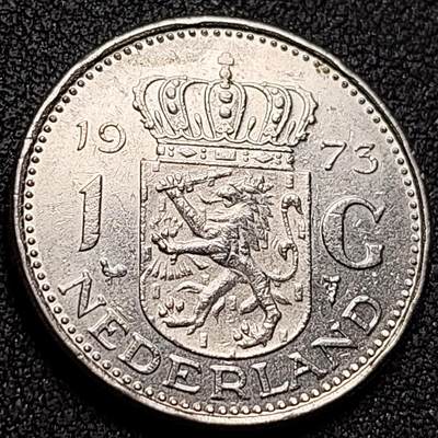 泉币菌-第149场-精品福利场 - 朱丽安娜 荷兰1盾镍币1973年 25mm 