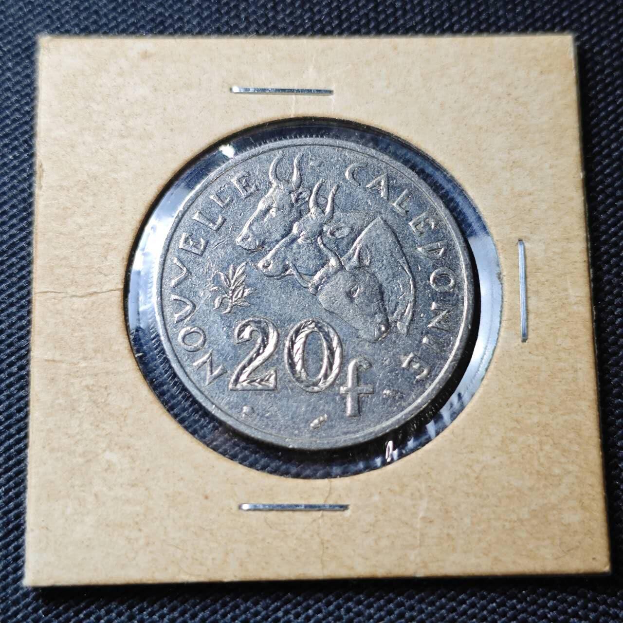 KK钱币收藏小铺 第382期  2月预留时间 周末发货 1991新喀里多尼亚20法郎