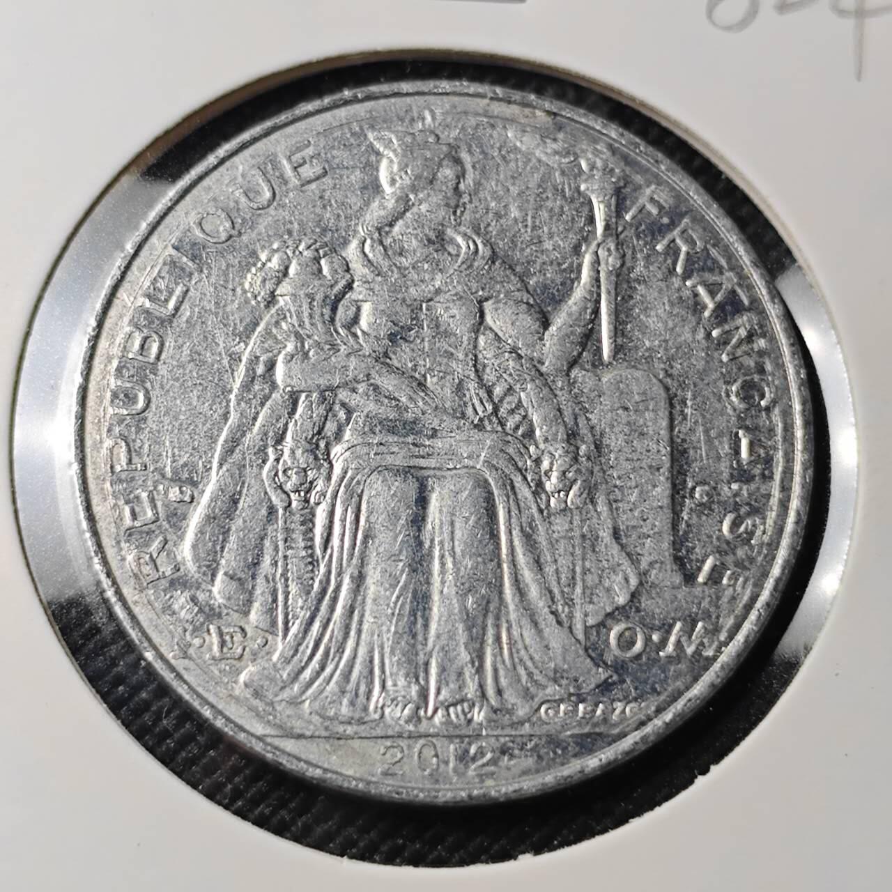 KK钱币收藏小铺 第382期  2月预留时间 周末发货  2012新喀里多尼亚5法郎