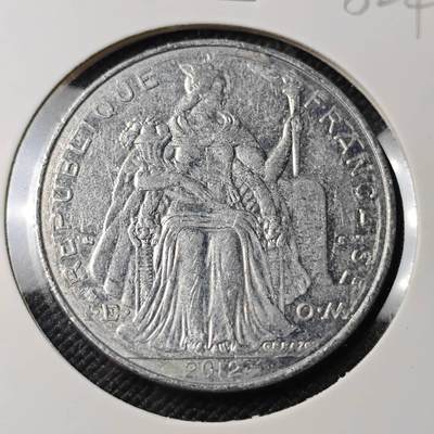 KK钱币收藏小铺 第382期  2月预留时间 周末发货 -  2012新喀里多尼亚5法郎