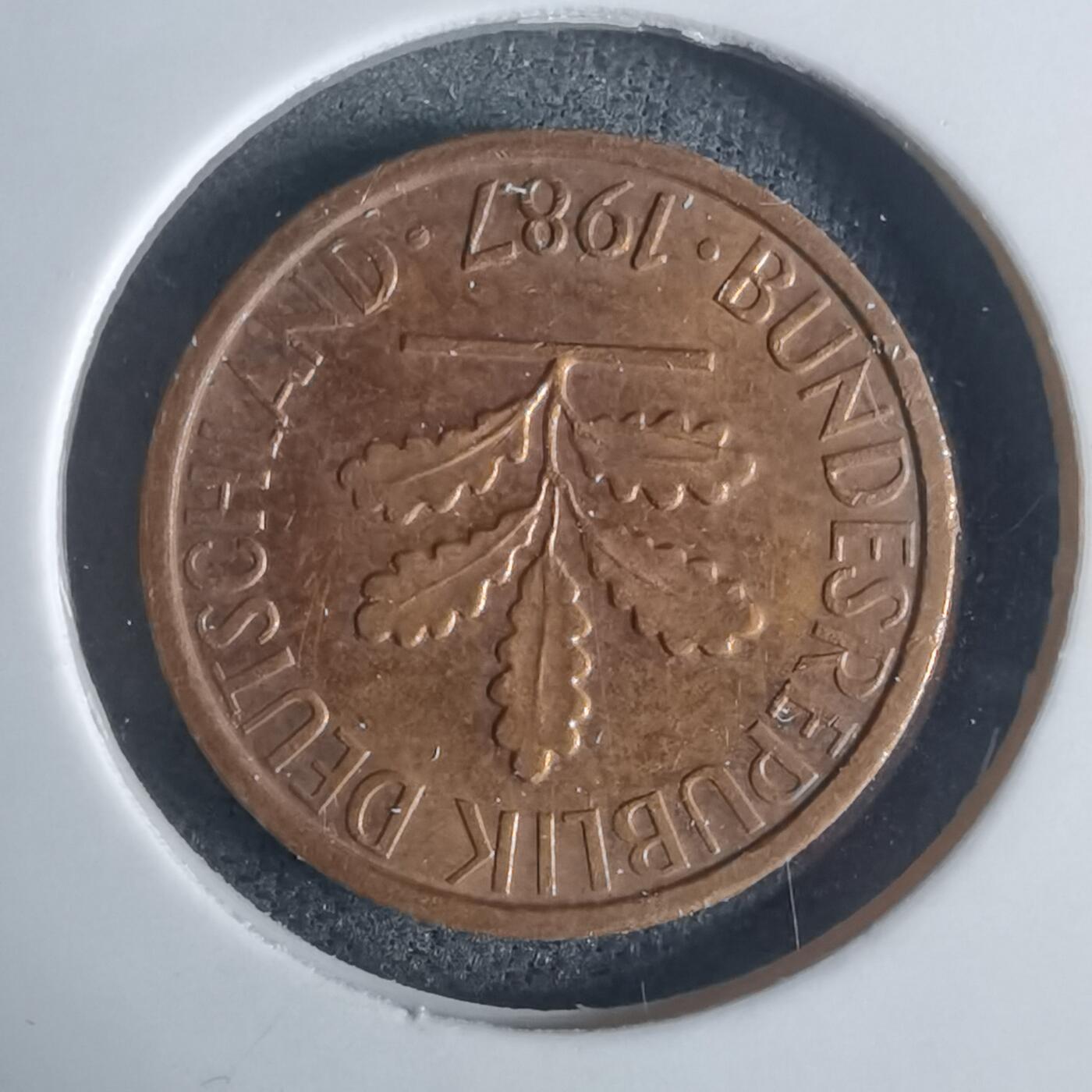 沼泽如烟--第936场 德国1987年1芬尼