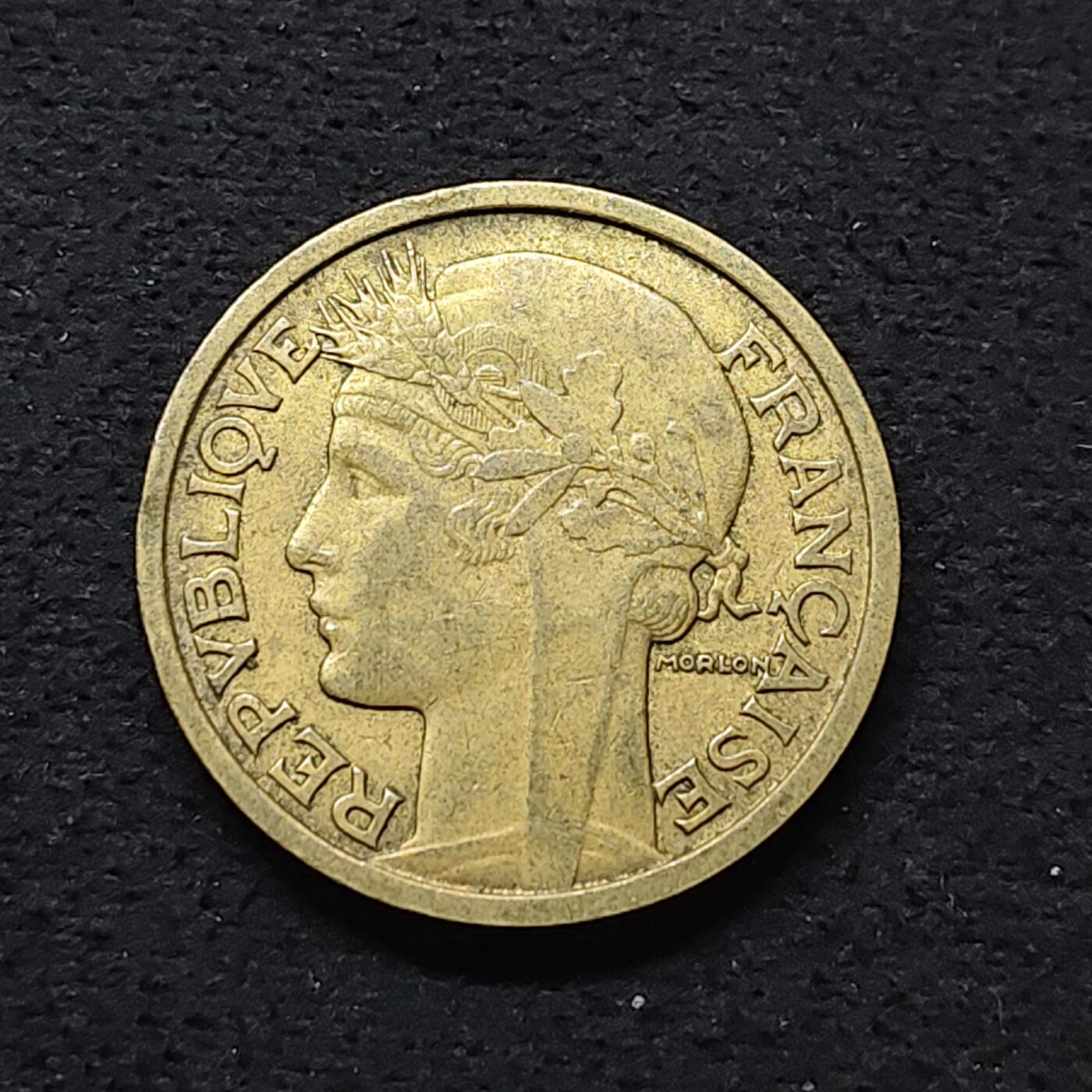 【全场包邮】纯粹捡漏拍486场（免费代拍第23场） 法国1938年花冠女神2法郎