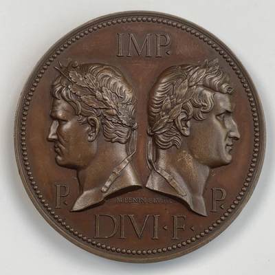 掌中浮雕-藏着的欧洲第046场 - 1844年法国第十二届科学大会纪念铜章，50mm