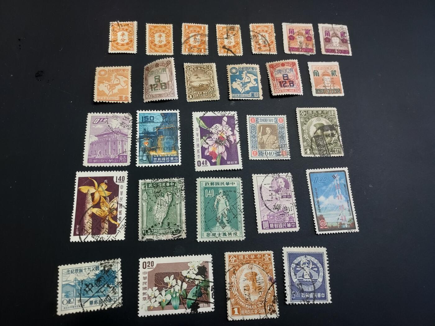 博彦收藏  TM 12月20日 8点 邮票专场 全场包邮 民国 旧票一组 个别瑕疵，大部分上品