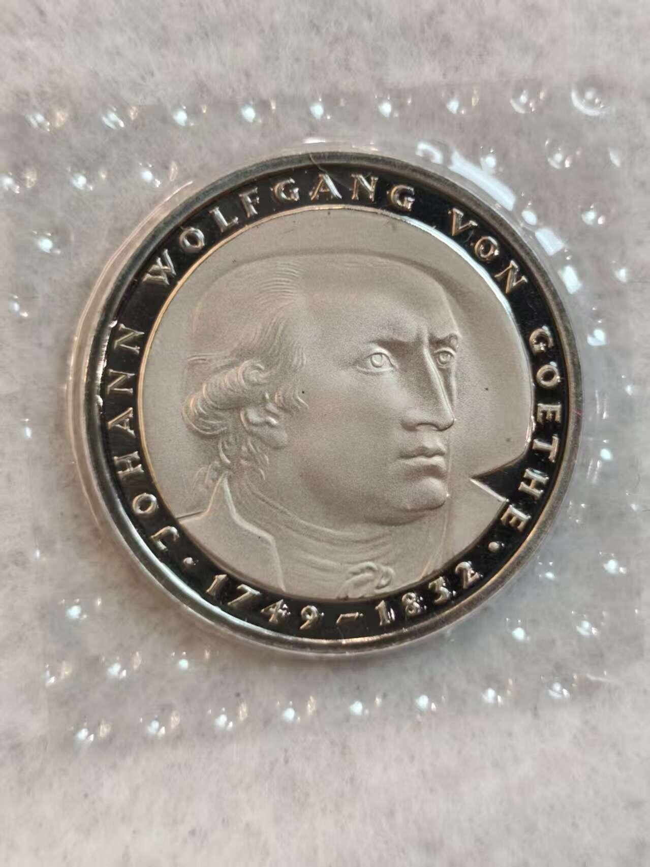 G&W世界散币，银币处理专场（第39场） 德国1982年5马克  歌德逝世150周年