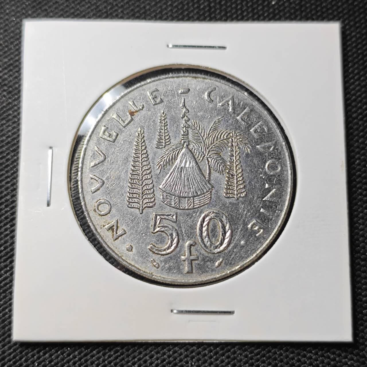 KK钱币收藏小铺 第382期  2月预留时间 周末发货 1992新喀里多尼亚50法郎