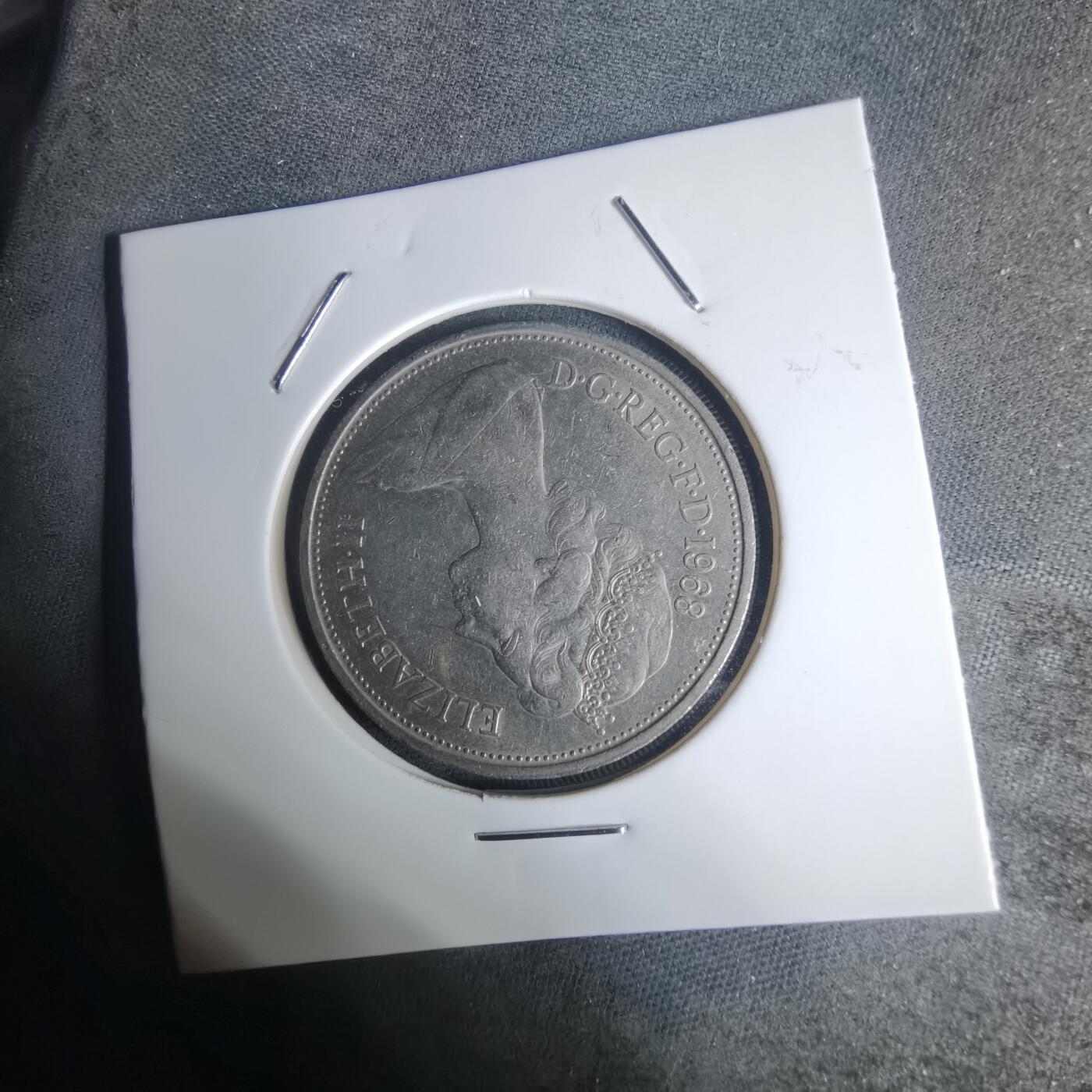 沼泽如烟--第936场 英国1968年10便士